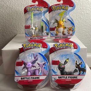 pokemon battle figure (3 sealed products) for NDOUBLEKEYE